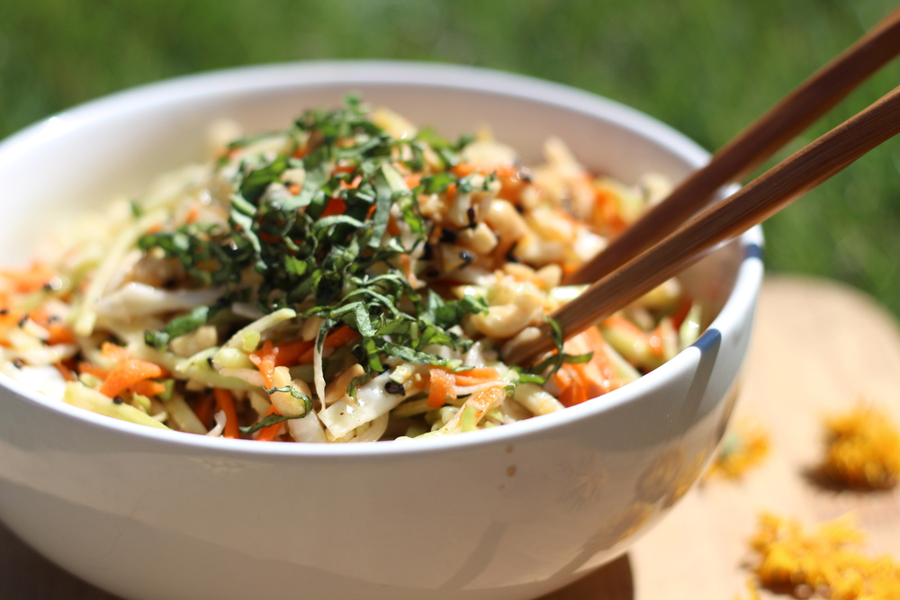 Asian Peanut Broccoli Slaw